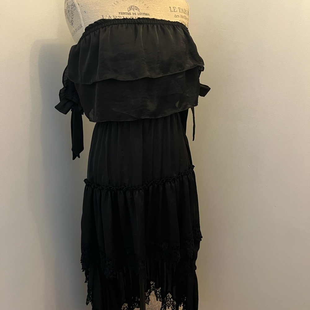 MISA Los Angeles Off-The-Shoulder High Low Dress - Picture 4 of 9